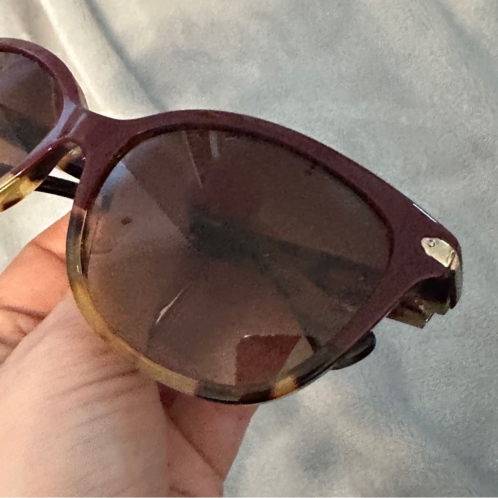 Coach Maroon Tortoise Sunglasses - Picture 6 of 12